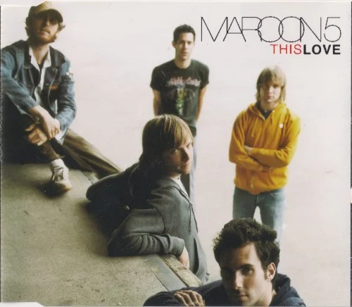 This Love single cover by Maroon 5, released March 8, 2004 on Octone Records, J Records