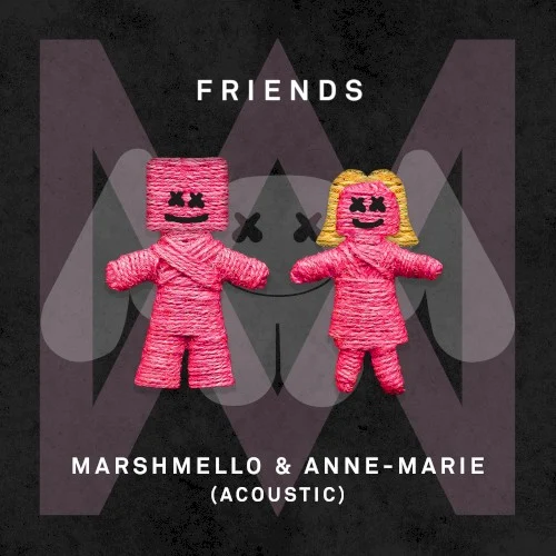 FRIENDS (Acoustic) single cover by Marshmello, released May 25, 2018 on Asylum Records, Joytime Collective