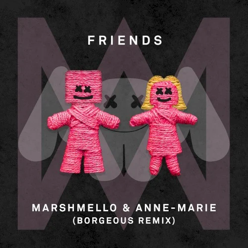 FRIENDS (Borgeous remix) remix album cover by Marshmello, released April 6, 2018 on Asylum Records, Joytime Collective