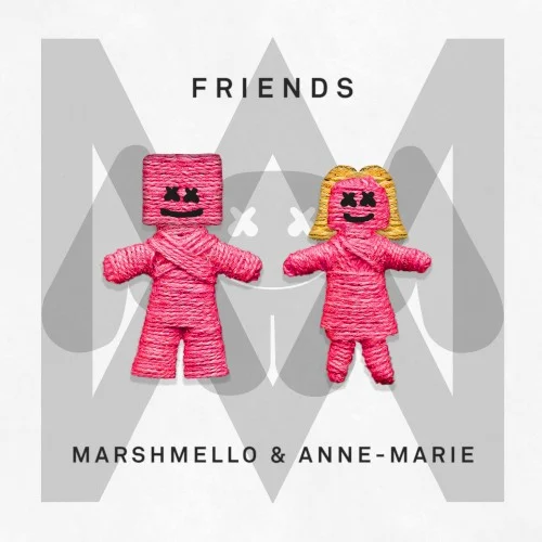 FRIENDS single cover by Marshmello, released February 9, 2018 on Asylum Records, Joytime Collective