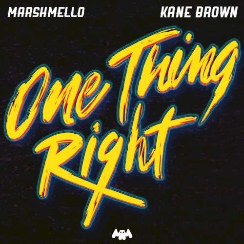 One Thing Right single cover by Marshmello, released June 21, 2019 on Joytime Collective