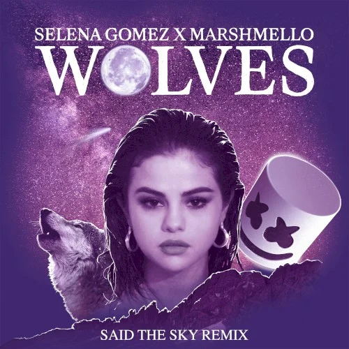 Wolves (Said the Sky remix) remix album cover by Marshmello, released February 23, 2018 on Interscope Records
