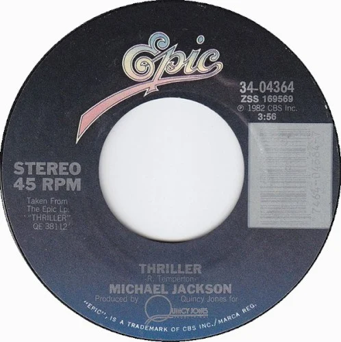 Michael Jackson: Thriller / Can't Get Outta The Rain single cover