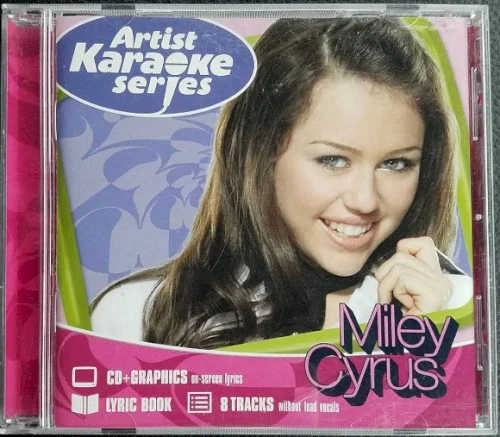 Artist Karaoke Series: Miley Cyrus compilation album cover by Miley Cyrus, released May 20, 2008 on Hollywood Records, Walt Disney Records
