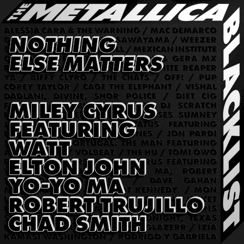 Nothing Else Matters single cover by Miley Cyrus, released June 22, 2021 on Blackened, EMI