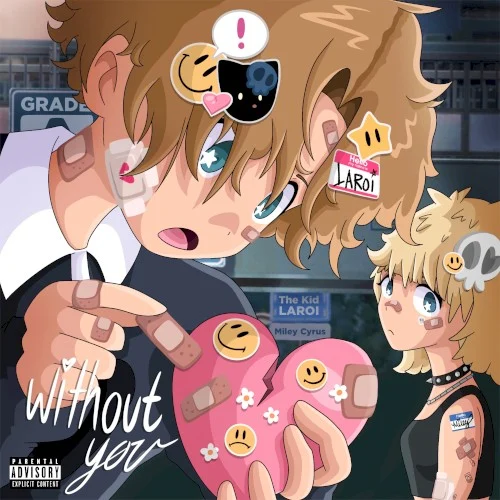 WITHOUT YOU (Miley Cyrus remix) remix album cover by Miley Cyrus, released April 30, 2021 on Columbia