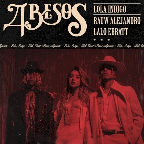 4 besos single cover by Rauw Alejandro, released March 27, 2020 on Universal Music Spain, S.L.U.