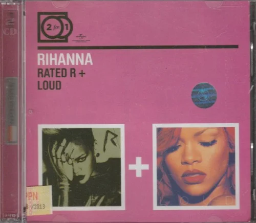 Rated R / Loud compilation album cover by Rihanna, released 2009
