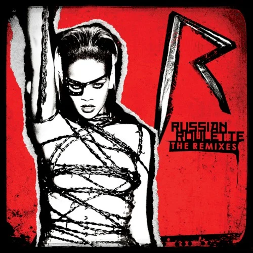 Russian Roulette (The Remixes) remix album cover by Rihanna, released 2009