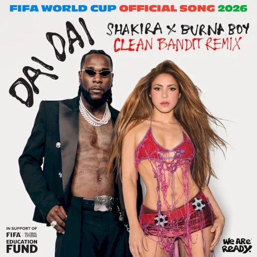 Dai dai (Clean Bandit remix) remix album cover by Shakira, released June 11, 2026 on Sony Music | Latin