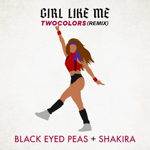 GIRL LIKE ME (twocolors remix) remix album cover by Shakira, released February 26, 2021 on Polydor, Epic