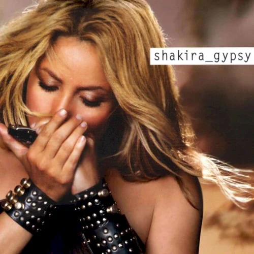 Gypsy single cover by Shakira, released 2010 on Epic