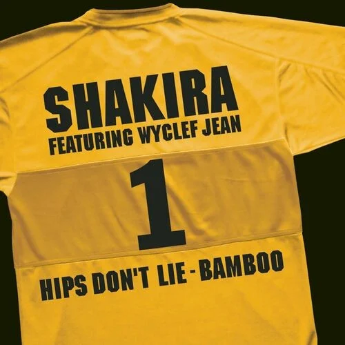 Hips Don’t Lie single cover by Shakira, released May 5, 2005 on Sony Music, Epic