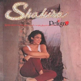 Peligro album cover by Shakira, released March 25, 1993 on Columbia