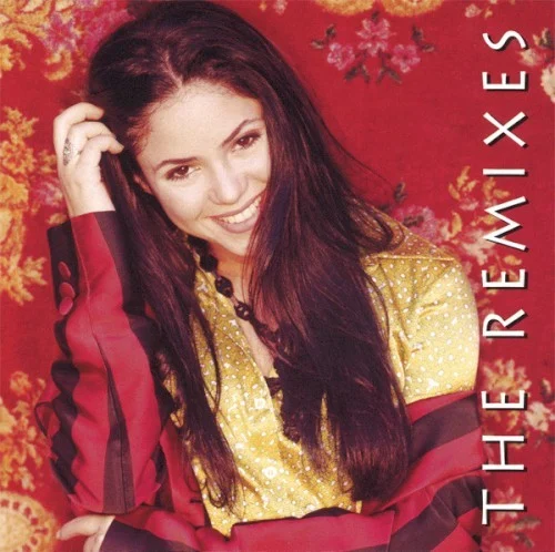The Remixes remix album cover by Shakira, released October 21, 1997 on Sony Latin, Columbia
