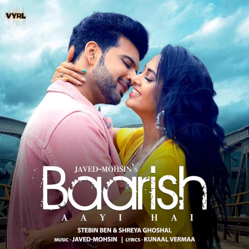 Baarish Aayi Hai single cover by Shreya Ghoshal, released July 14, 2022 on Universal Music India, VYRL Originals