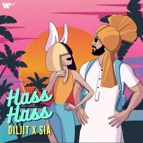 Hass Hass single cover by Sia, released October 26, 2023 on Warner Music India