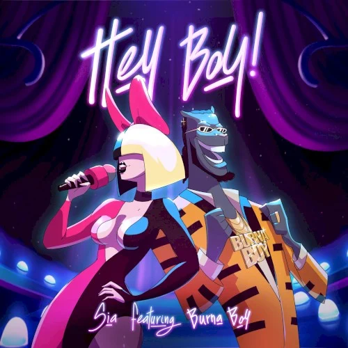 Hey Boy! remix album cover by Sia, released January 14, 2021 on Atlantic, Monkey Puzzle Records