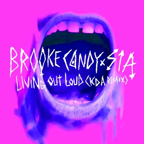 Living Out Loud (KDA remix) remix album cover by Sia, released December 16, 2016 on RCA