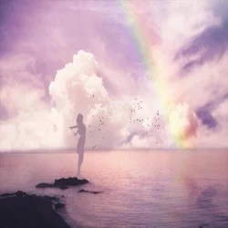 Rainbow of umbrella single cover by Sia, released May 16, 2022