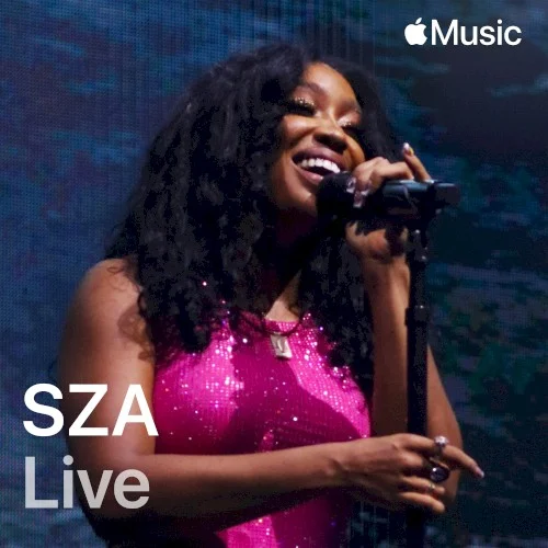 Apple Music Live: SZA live album cover by SZA, released January 31, 2024 on RCA, Top Dawg Entertainment