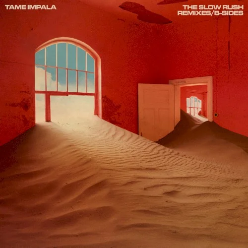 The Slow Rush B-Sides & Remixes remix album cover by Tame Impala, released February 18, 2022 on Universal Music Australia, Modular Recordings, Island Records Australia
