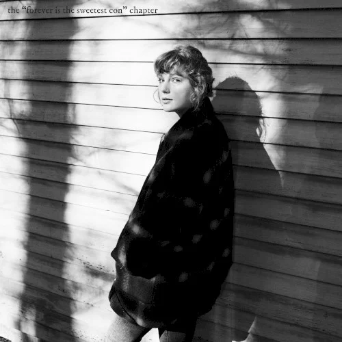 the “forever is the sweetest con” chapter compilation album cover by Taylor Swift, released January 28, 2021