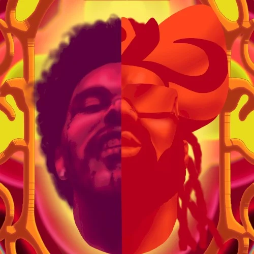 The Weeknd: Blinding Lights (Major Lazer remix) remix album cover