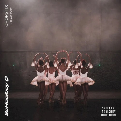 CHopstix single cover by Travis Scott, released April 8, 2019 on Interscope Records, Top Dawg Entertainment