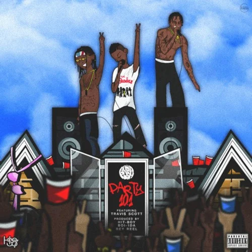 Party 101 single cover by Travis Scott, released November 23, 2015 on GhostStep