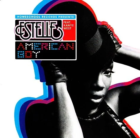 American Boy single cover by Ye, released 2007 on Atlantic, Woah Dad!