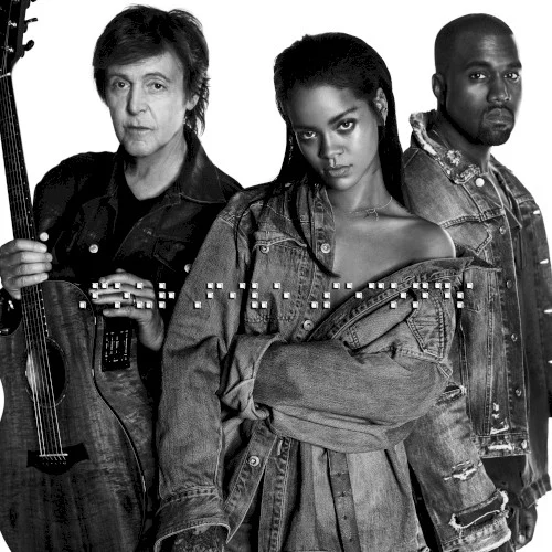FourFiveSeconds single cover by Ye, released January 24, 2015 on Roc Nation, Westbury Road Entertainment