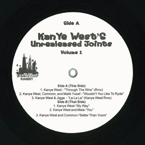 Unreleased Joints, Volume 1 EP cover by Ye, released 2004